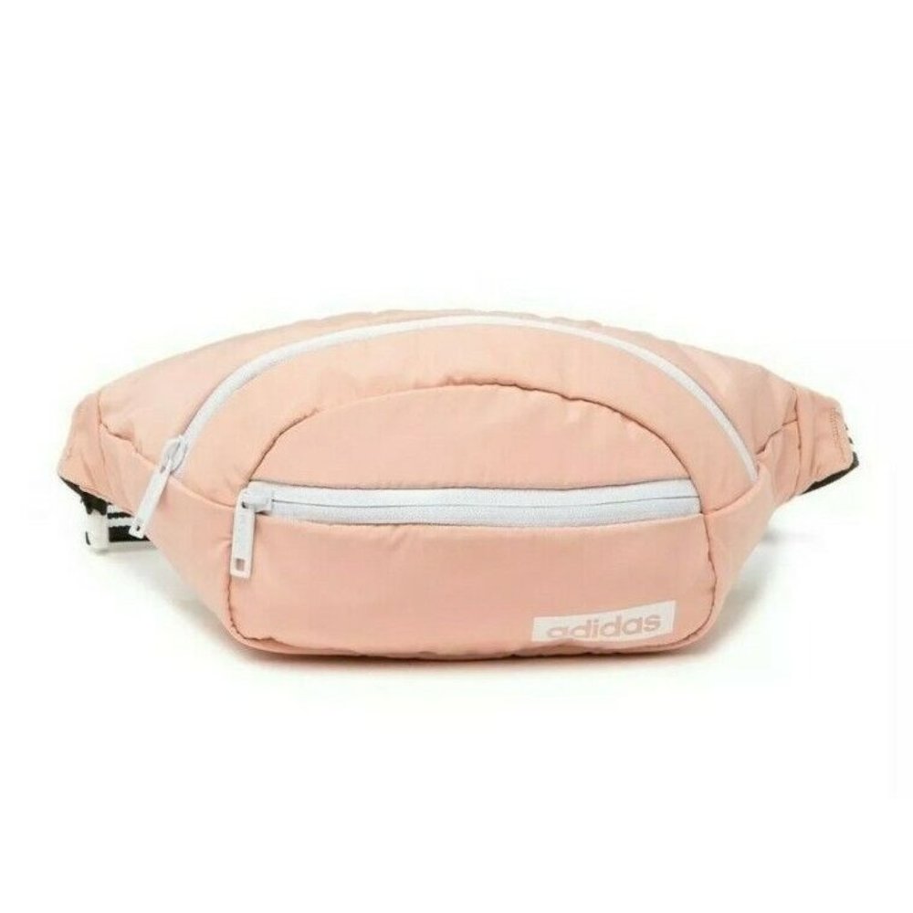 adidas Core Waist Pack Glow Pink/White Chest Bag Women's Fanny Pack One Size